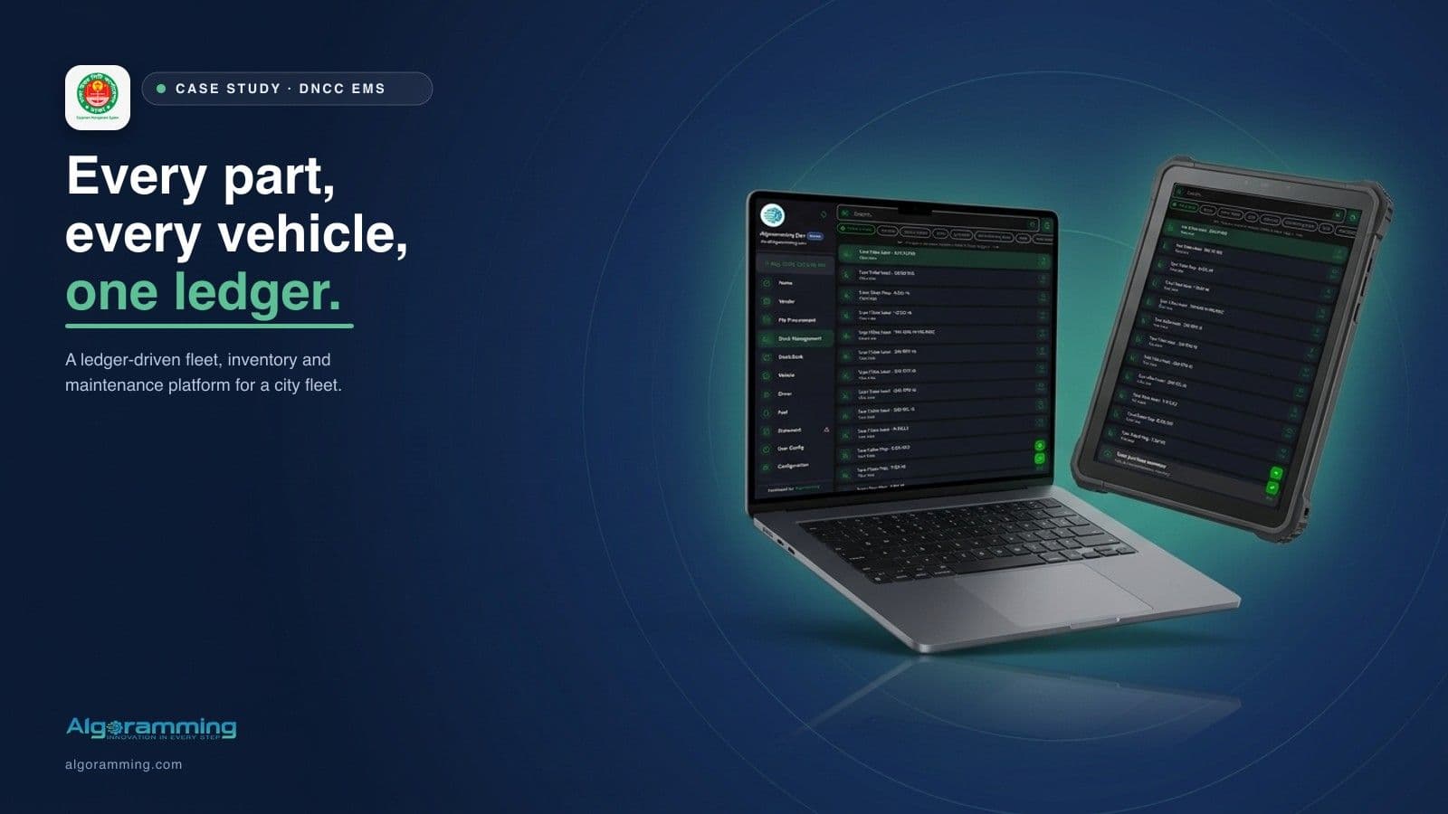 Building a Ledger-Driven Equipment Management System for a City Corporation Fleet